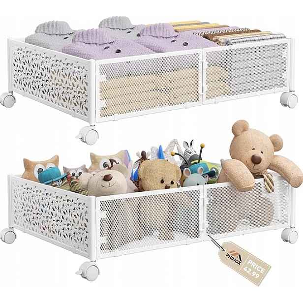 Úložné boxy pod postelí, šuplík pro skladování