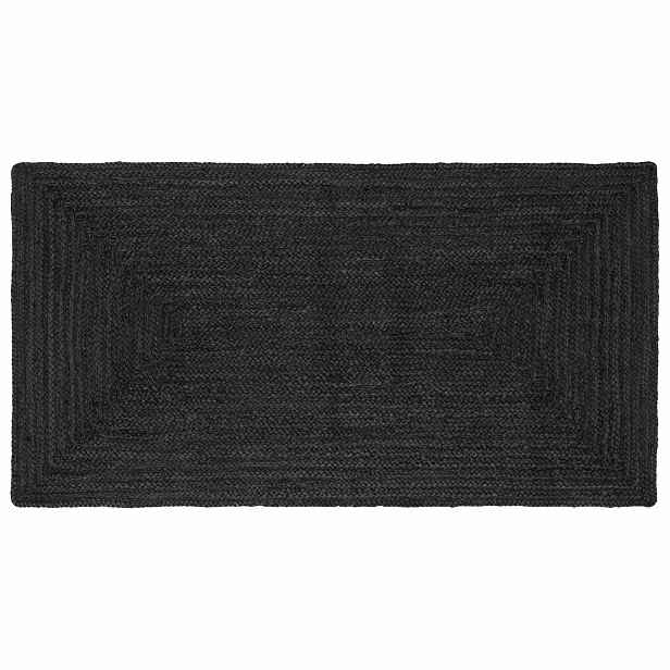 vidaXL Koberec do oblasti Tmavě šedá 100 x 200 cm juta