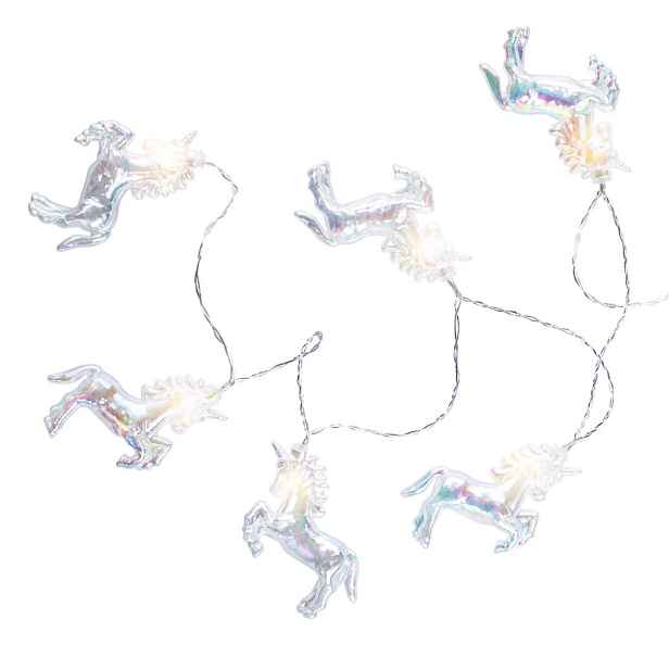 DecoKing Světelný řetěz RAINBOWPONY transparentní