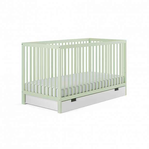 Kids Collective DĚTSKÁ postel se zásuvkou 60x120 cm v zelené barvě