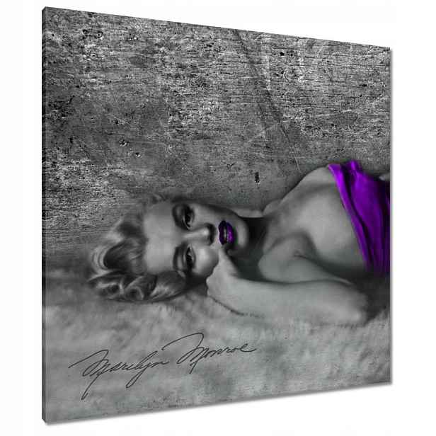 Obrazy 90x90 Fialová Marilyn Monroe