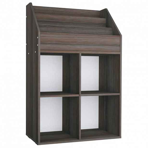 vidaXL Dětský regál na časopisy šedý dub sonoma 71x30x114 cm kompozit