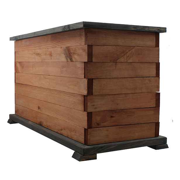 Zahradní Květináč Dřevěný květináč Tik box Antracit 62 cm Produkt Pl