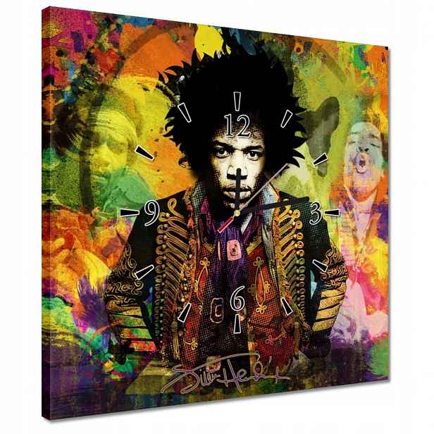 Hodiny 40x40 Jimmy Hendrix
