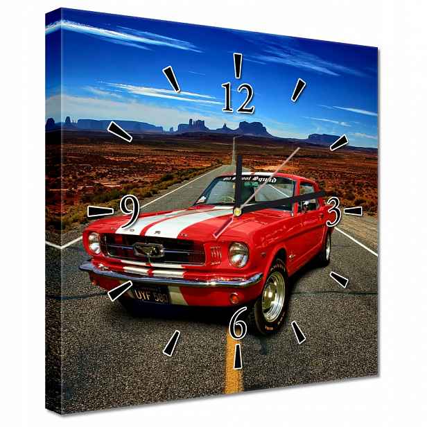 Nástěnné hodiny 30x30 Ford Mustang