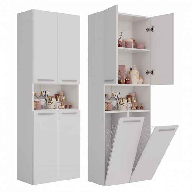 RAUMHIRSCH FURNITURE KOUZELNA SKŘÍŇKA Bílá 60/174/30
