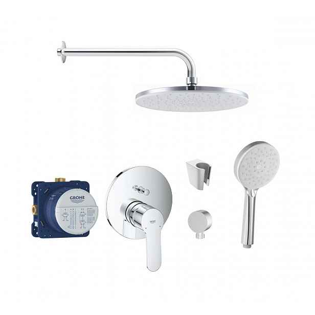 SANITINO - Sprchový set s baterií a tělesem pod omítku Grohe, příslušenství kielle, chrom SANI21GKK017
