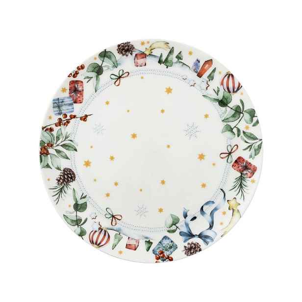 Vánoční Talíř 28 CM Porcelánový Na Sběratelské Sušenky