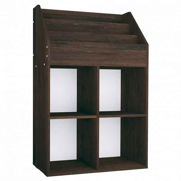 vidaXL Dětský regál na časopisy kouřový dub 71 x 30 x 114 cm kompozit