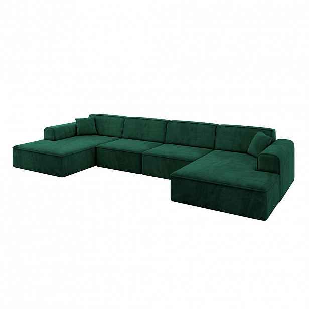 ALTDECOR SEDACÍ SOUPRAVA IREA-U2-v3 – 386 x 165 x 77 cm, zelená