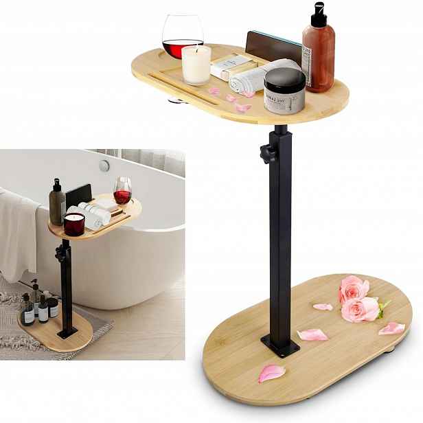 Polička do vany Nastavitelná 40*22 cm 2 Úrovně Pro Relaxaci