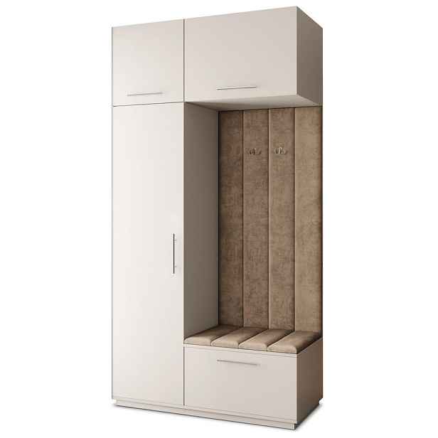 MASSENO MODERNÍ PŘEDSÍŇOVÁ SESTAVA REMA, 120/240/60 cm, kašmírová