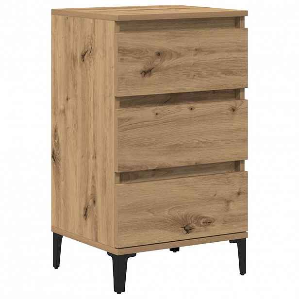 vidaXL Noční skříňka Artisanový dub 45 x 35 x 44 cm Kompozitní dřevo