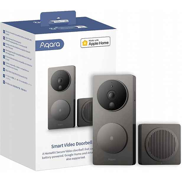 WiFi videodomofon 1080p HomeKit Kamera Zvonek 162° Aqara G4
