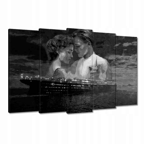 Obrazy 150x95 Titanic Černobílé
