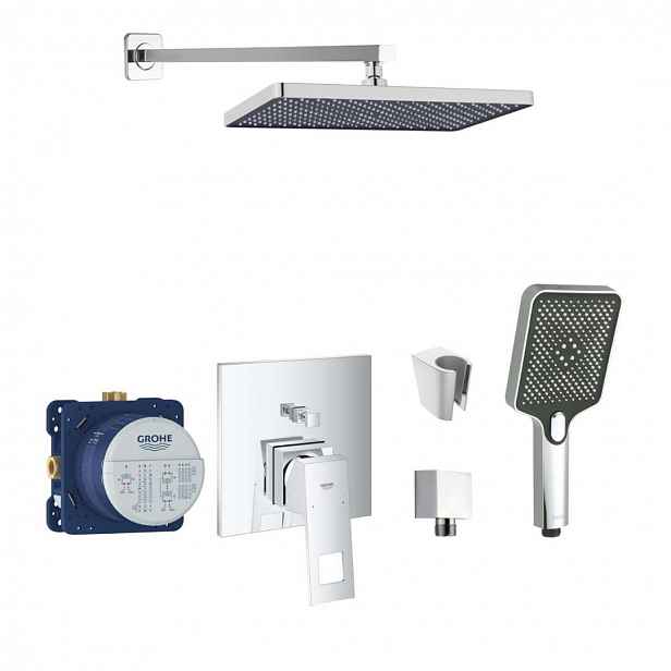 SANITINO - Sprchový set s baterií a tělesem pod omítku Grohe, příslušenství kielle, chrom SANI21GKK018
