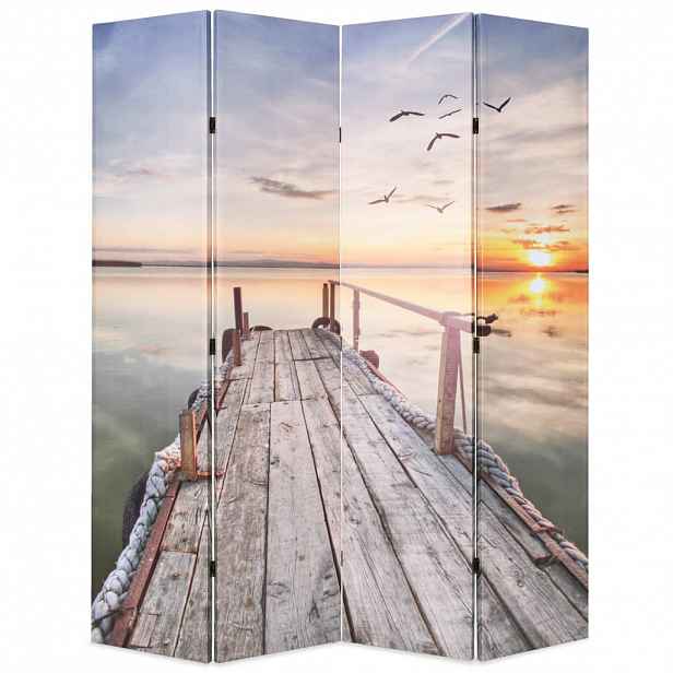 vidaXL Skládací paraván 160 x 170 cm jezero
