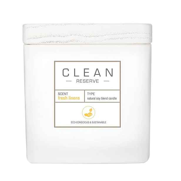 Clean Reserve Fresh Linens sójová vonná svíčka 227 g