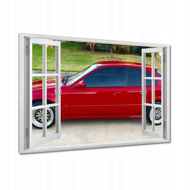 Obrazy 90x60 Červená Honda Civic