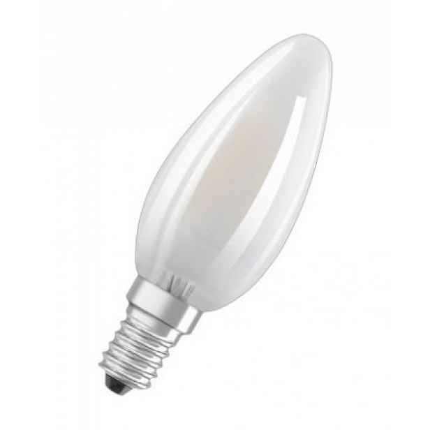 LED žárovka Osram BASE, E14, 4W, svíčka, matná, teplá bílá, 5 ks