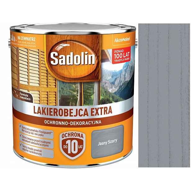 Sadolin Extra Lakový Obal 2,5 L Světle Šedý