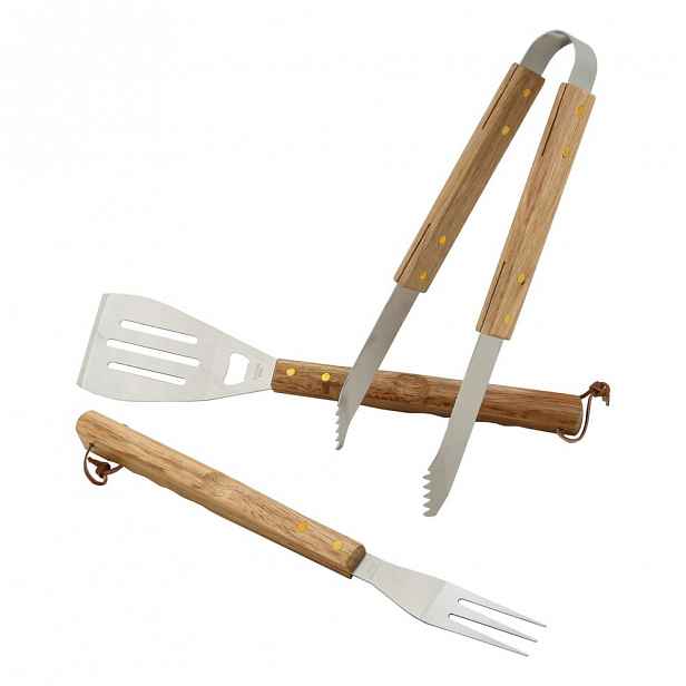 Set 3 kusů grilovacího nářadí Cattara Wood