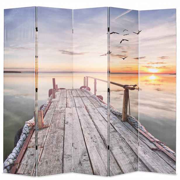 vidaXL Skládací paraván 200 x 170 cm jezero