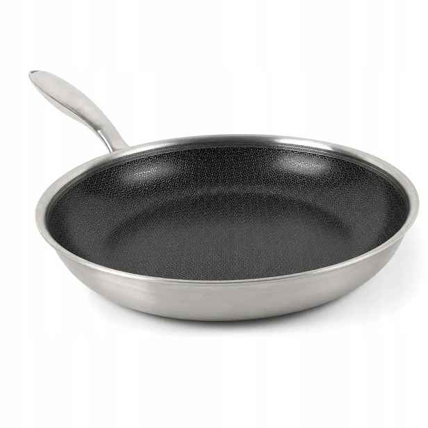Nepřilnavá pánev 28 cm hliníková, kovaná, indukční Medová Plástev