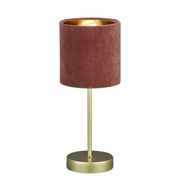 Stolní lampa Aura růžová zlatá E14 1x25W max Fischer & Honsel