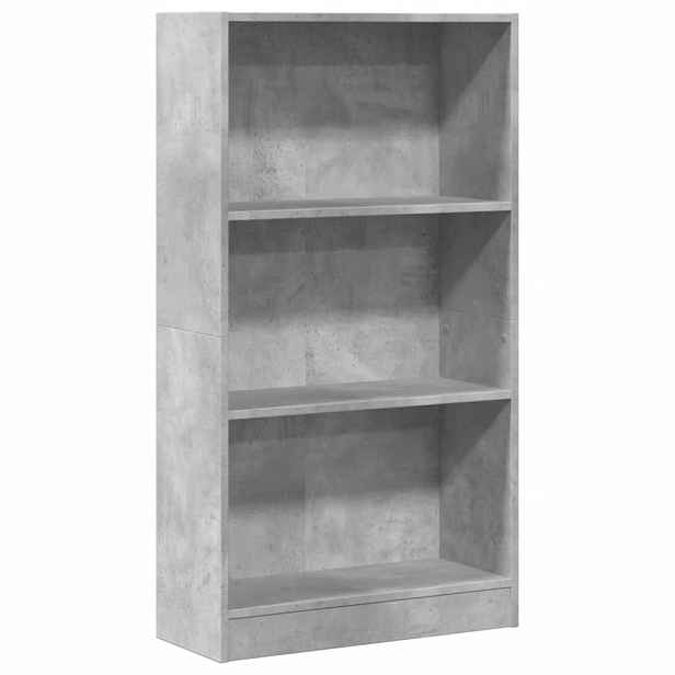 vidaXL Knihovna betonově šedá 60 x 24 x 109 cm kompozitní dřevo