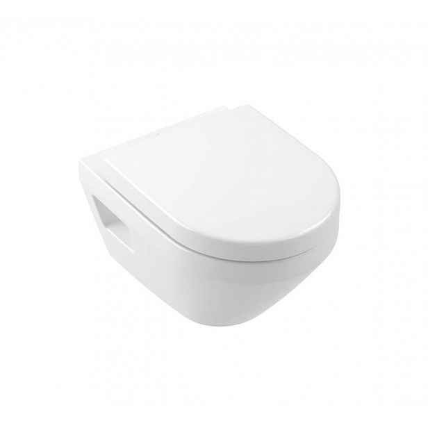 Villeroy & Boch Architectura - Závěsné WC se sedátkem SoftClosing, DirectFlush, TwistFlush, alpská bílá 4687CL01