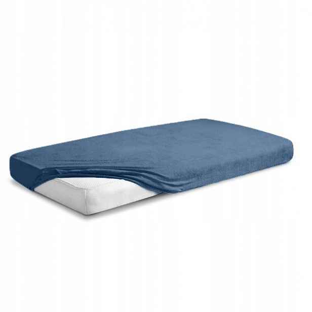 Froté prostěradlo s gumou 200x220 Premium Matex, modré_25