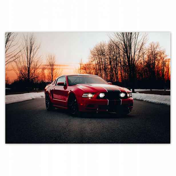Plakáty 185x125 Ford Mustang Západ Cesta
