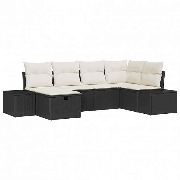 vidaXL Set pohovek 7 ks polyratan