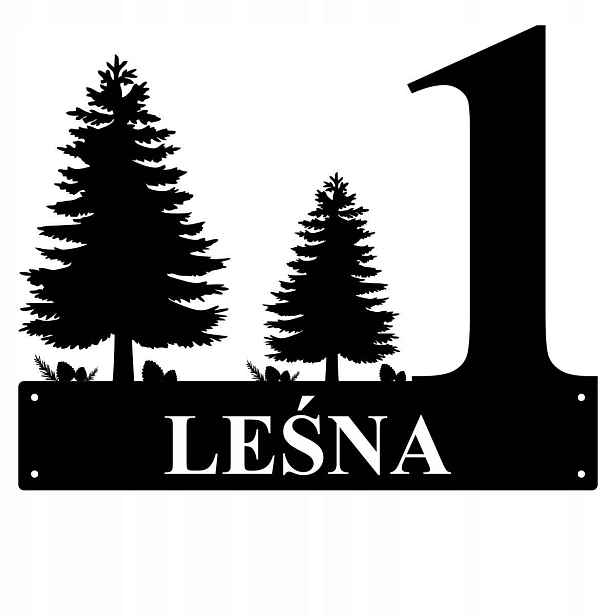 Číslo Na Dům 48cm Tabule Adresa Ocel 2MM Grafika 189