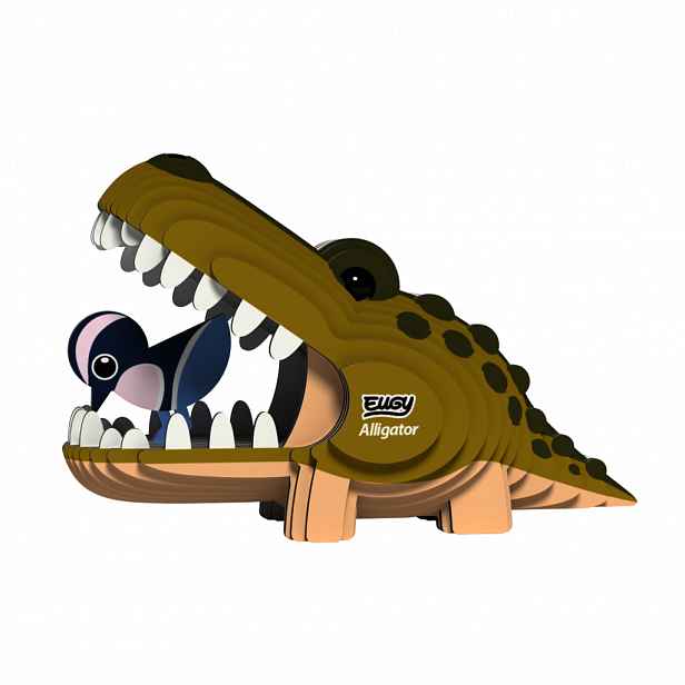 EUGY Aligátor 3D kartonová skládačka