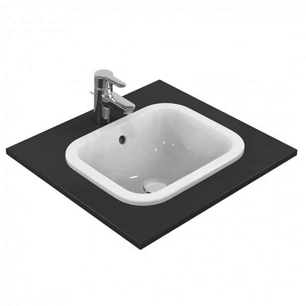 Ideal Standard Connect - Umyvadlo zápustné, 42x35 cm, s přepadem, bílá E505501