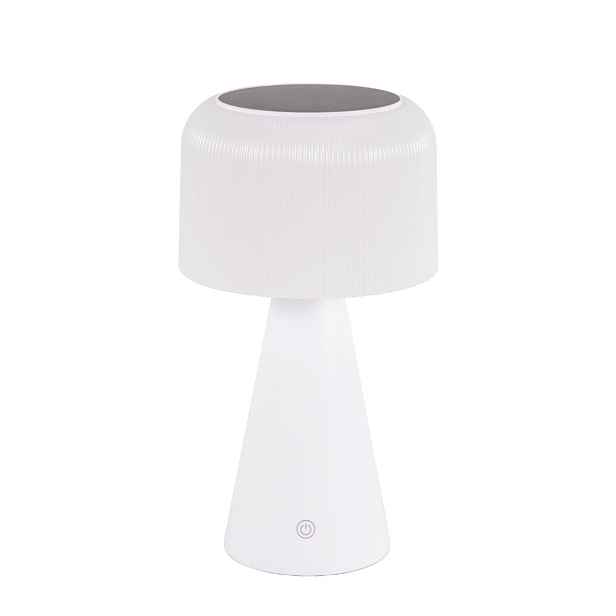 Polux Lima solární lampa terasová Led houba 2W 3CCT Usb-c bílá