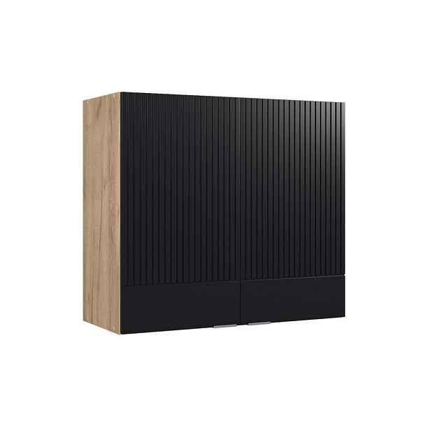 Vicco VĚŠÁK NA STĚNU Fame-Line, Černý pruhovaný/Zlatý mocný dub, 80 cm