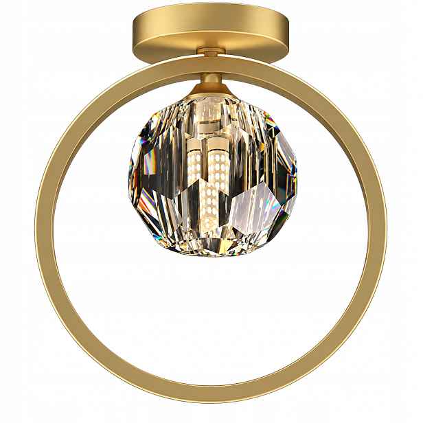 Stropní svítidlo křišťálová koule zlatá stropní svítidlo skleněná lampa glamour