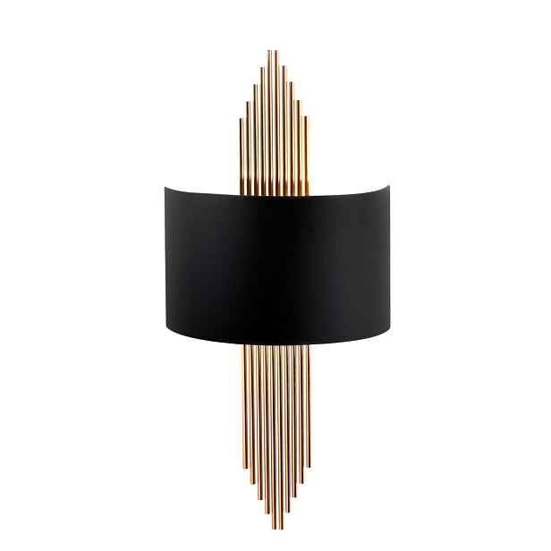 Opviq Nástěnná lampa Miko I černá/měděná