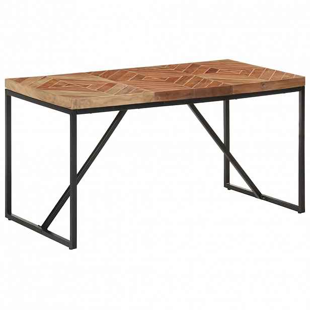 vidaXL Jídelní stůl 140 x 70 x 76 cm masivní akácie a mangovník