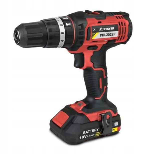Vrtačka aku Pbl 2024 Pk, 18V, 4Ah, 2 baterie Li-ion, kufr, Stayer