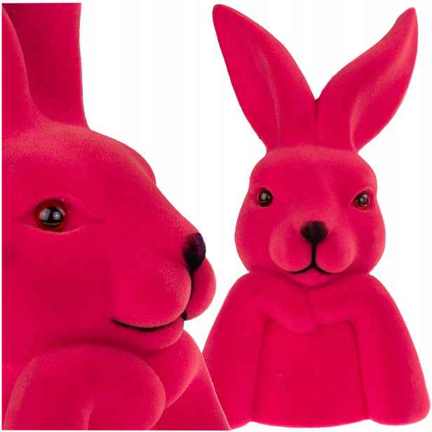2x TG76817-4 Králík Plastový Flokovaný