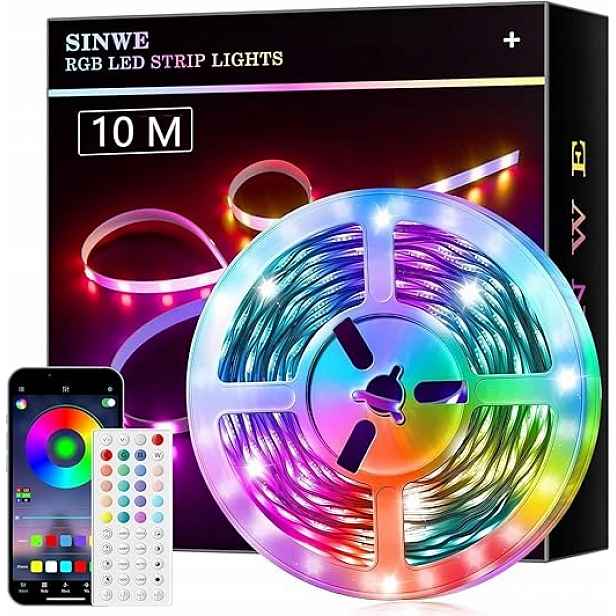 Akce! Rgb Led pásek 10M Dálkový Ovladač Dálkové ovládání Bluetooth Minutka