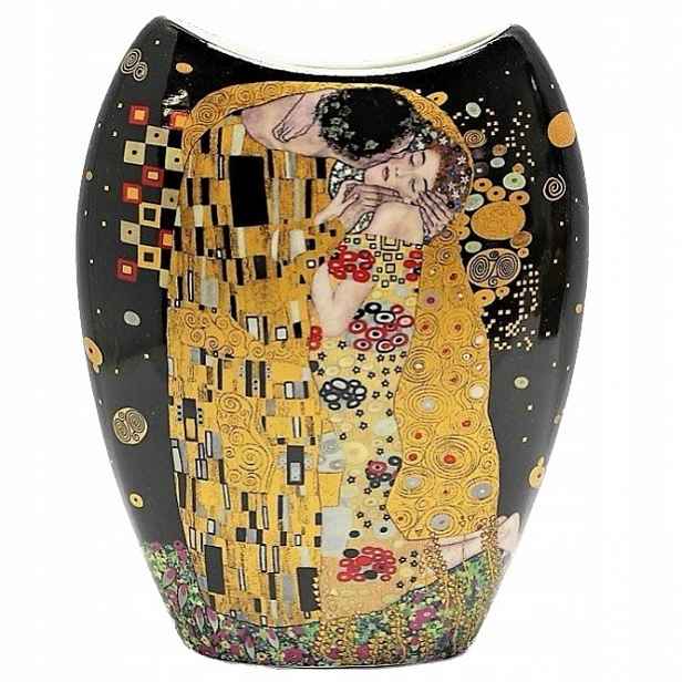 Moderní keramická flakonová váza Gustav Klimt je elegantní jako dárek