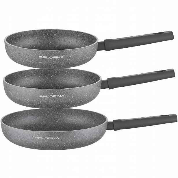 Sada tradičních pánví hliníková 3elem Indukce 24 cm 26 cm 30 cm