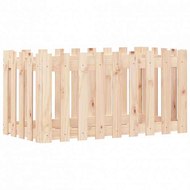 vidaXL Vyvýšený záhon plotový design 100 x 50 x 50 cm masivní borovice