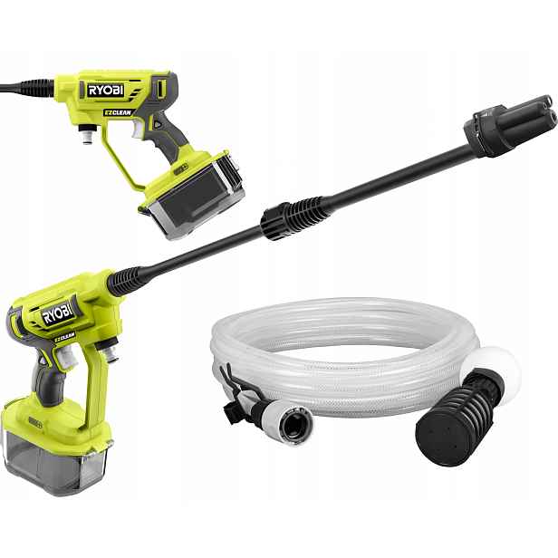 Ryobi Akumulátorová tlaková Myčka Pistolet RY18PW22A 22BAR Lanca Hadice 6 m