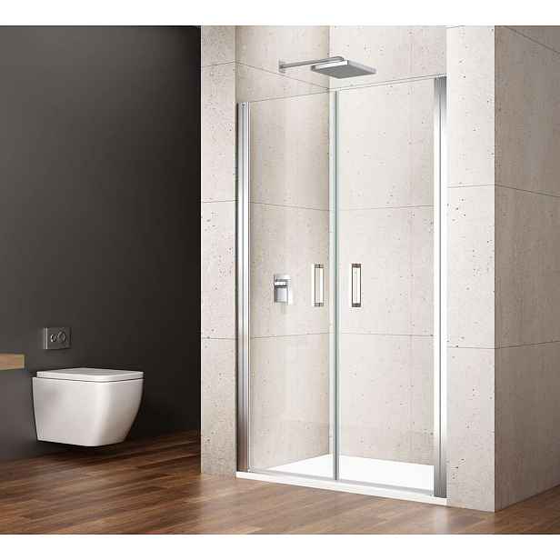 Gelco Loro - Sprchové dveře dvoukřídlé 90 cm, čiré sklo/chrom GN4390